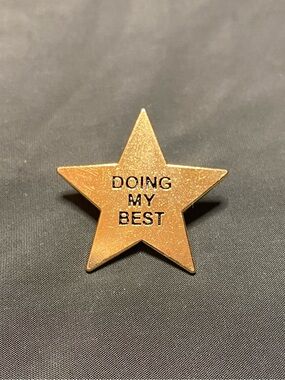 Gold Star Enamel Pin | We all deserve a gold star | 3 for $18
